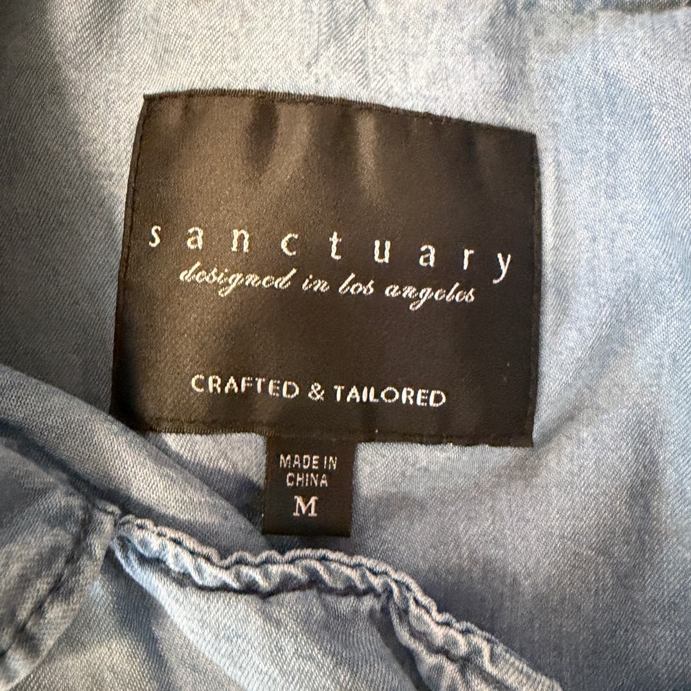 Sanctuary Light Blue Denim Shirt Jacket - Picture 5 of 6